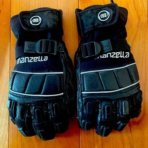 Manzella Leather Ski Gloves